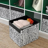 IKEA DRONA Box, Black - White 33x38x33 cm FREE SHIPPING